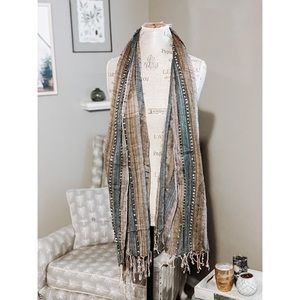 Beautiful Boho Colorful Tassel Scarf
